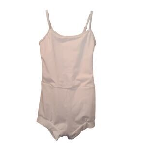 Weissman Dance Costume Children's 1C White Biketard Leotard Adjustable Straps